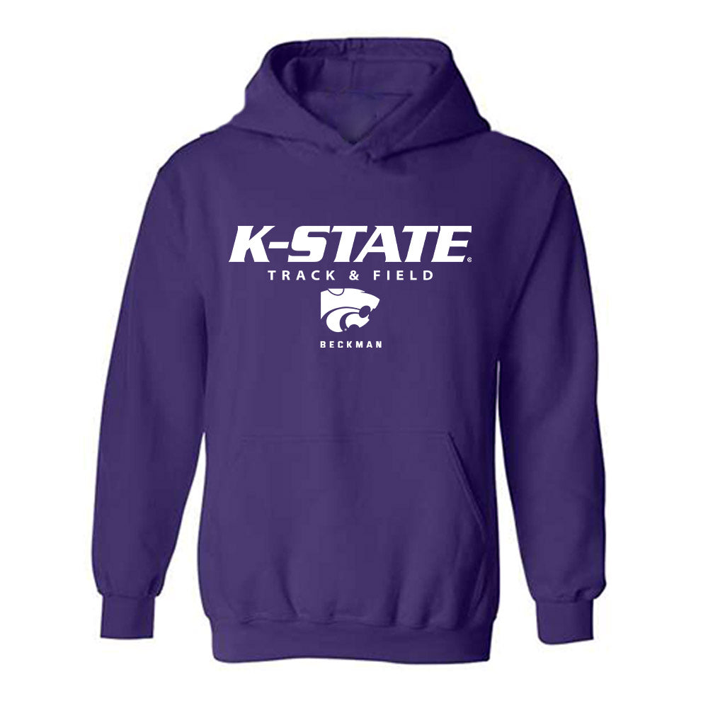 Kansas State - NCAA Men's Track & Field : Logan Beckman - Classic Shersey Hooded Sweatshirt-0