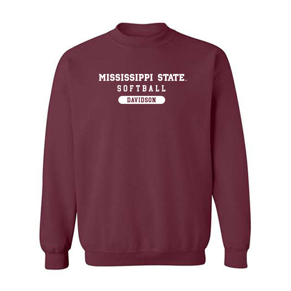 Mississippi State - NCAA Softball : Megan Davidson - Classic Shersey Crewneck Sweatshirt-0