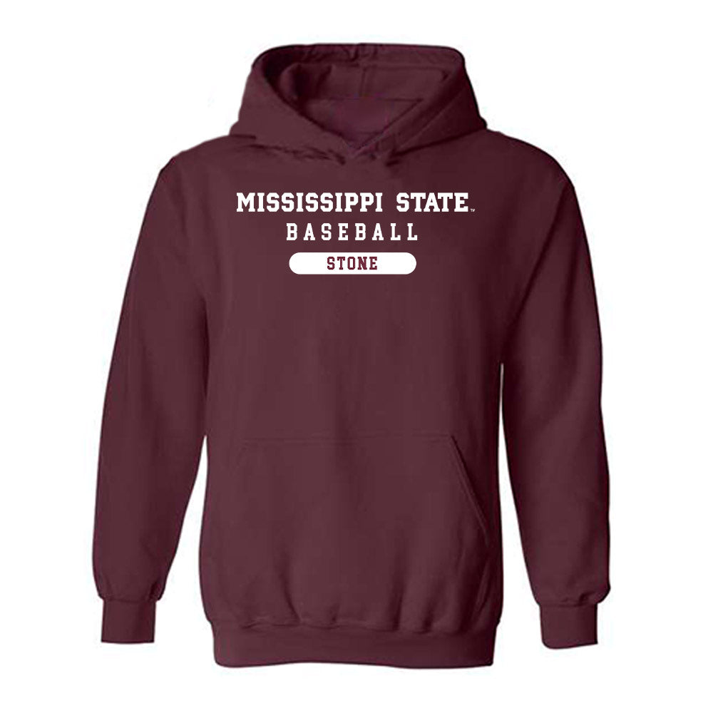 Mississippi State - NCAA Baseball : Duke Stone - Classic Shersey Hooded Sweatshirt-0
