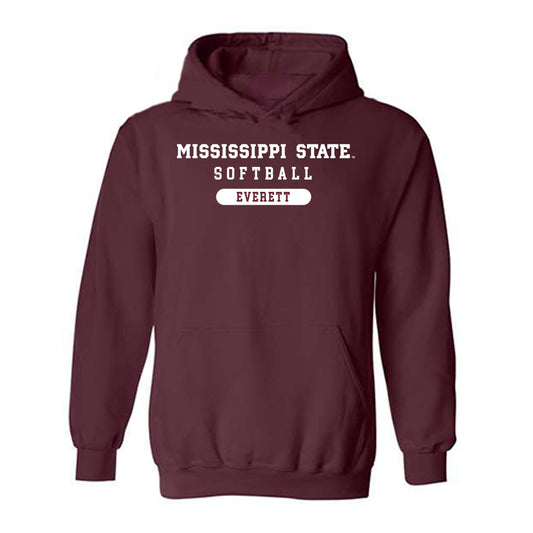 Mississippi State - NCAA Softball : Delainey Everett - Classic Shersey Hooded Sweatshirt-0