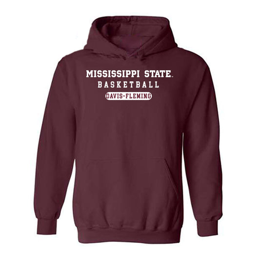 Mississippi State - NCAA Men's Basketball : Jamarion Davis-Fleming - Classic Shersey Hooded Sweatshirt-0