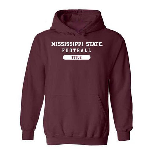 Mississippi State - NCAA Football : Nathan Tiyce - Classic Shersey Hooded Sweatshirt-0