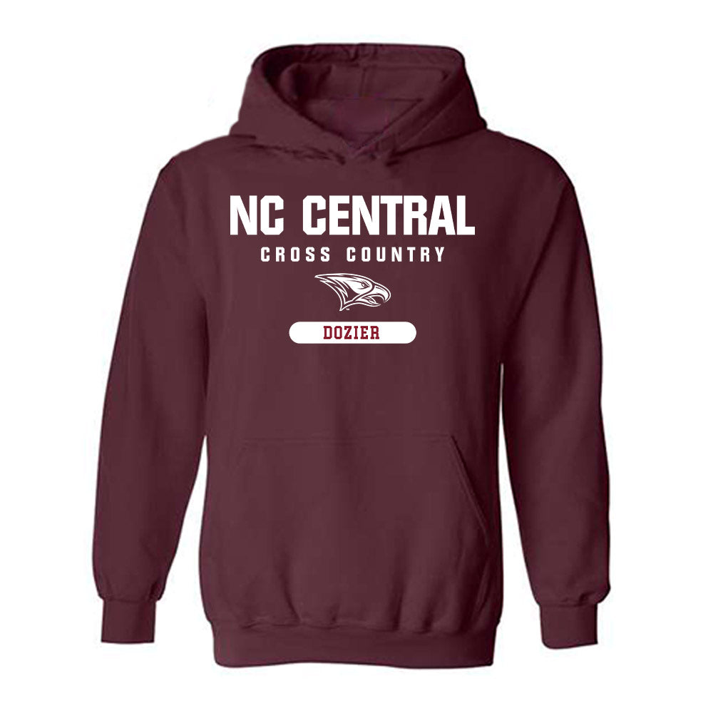 NCCU - NCAA Men's Cross Country : Sebastian Dozier - Classic Shersey Hooded Sweatshirt-0
