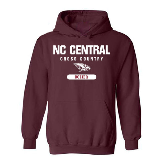 NCCU - NCAA Men's Cross Country : Sebastian Dozier - Classic Shersey Hooded Sweatshirt-0