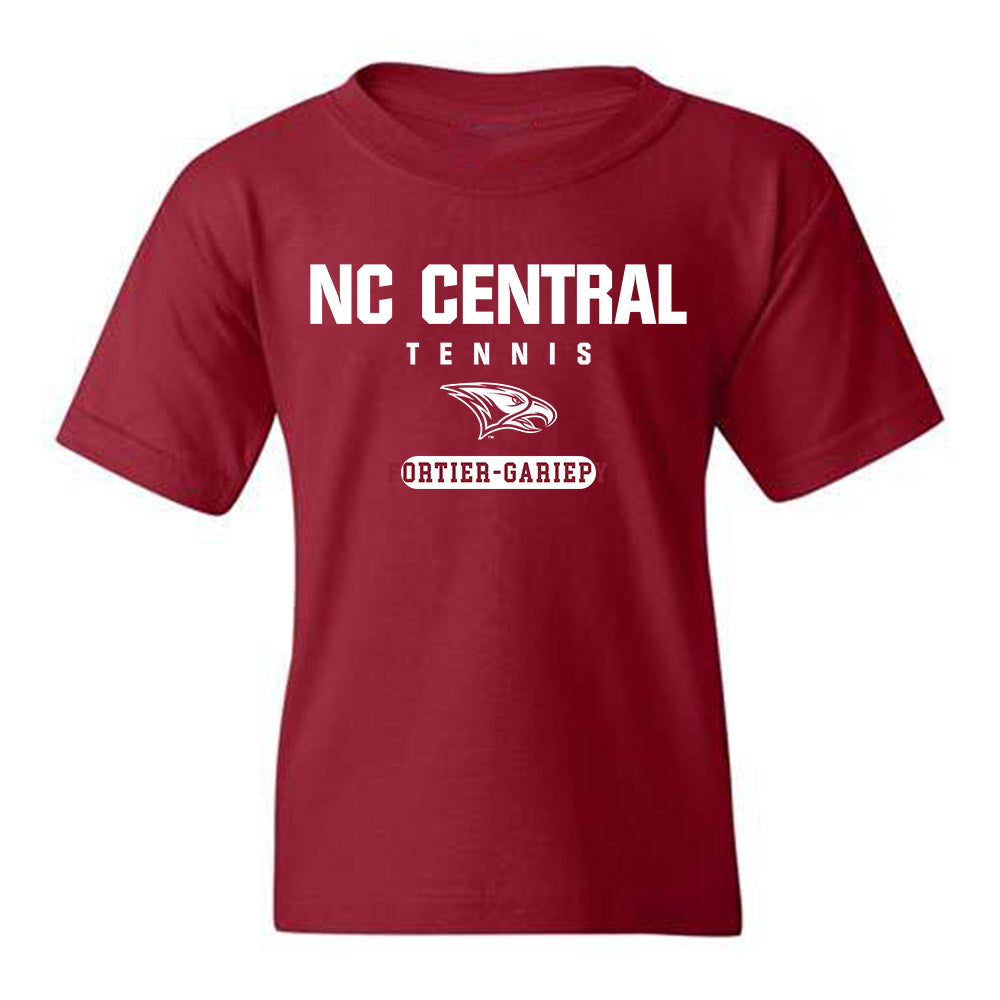 NCCU - NCAA Men's Tennis : Leo Fortier-Gariepy - Youth T-Shirt