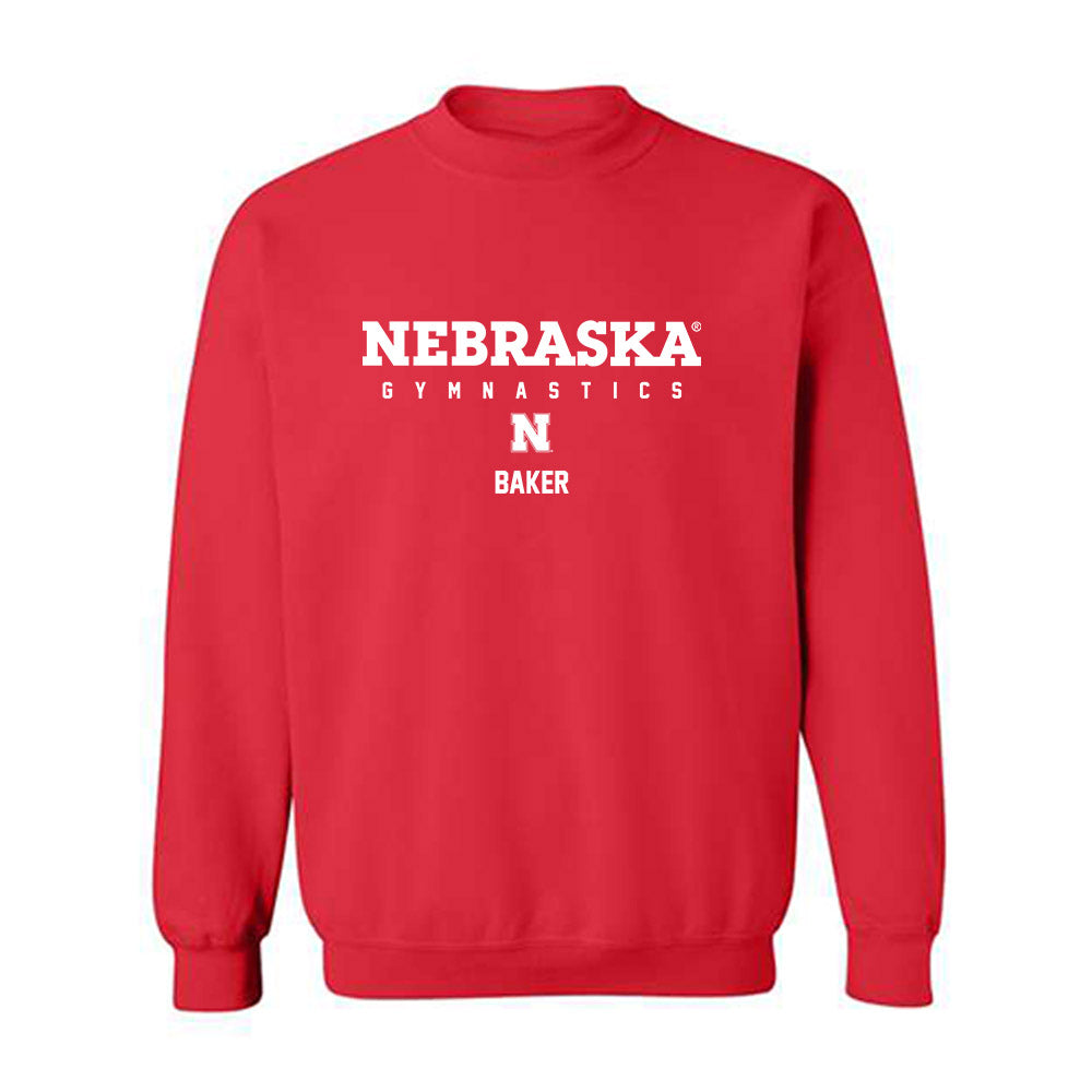 Nebraska - NCAA Women's Gymnastics : Reese Baker - Classic Shersey Crewneck Sweatshirt-0