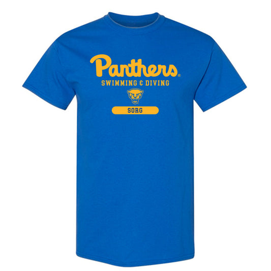 Pittsburgh - NCAA Men's Swimming & Diving : Austin Sorg - Classic Shersey T-Shirt-0