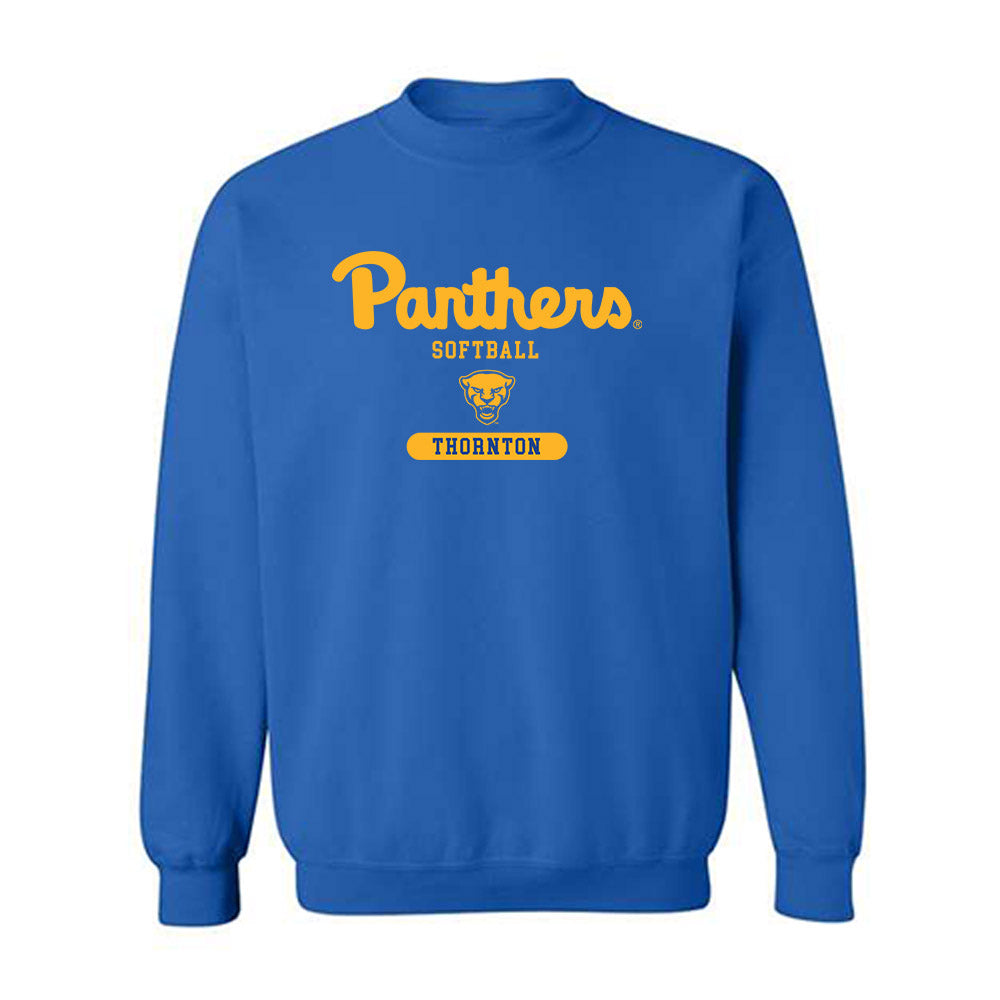 Pittsburgh - NCAA Softball : Amelia Thornton - Classic Shersey Crewneck Sweatshirt-0