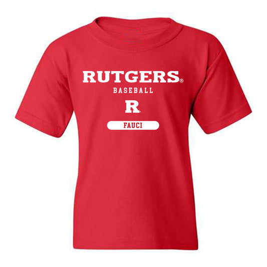 Rutgers - NCAA Baseball : Sonny Fauci - Youth T-Shirt Classic Shersey