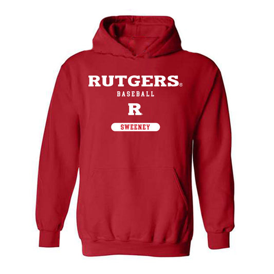 Rutgers - NCAA Baseball : Jack Sweeney - Classic Shersey Hooded Sweatshirt-0