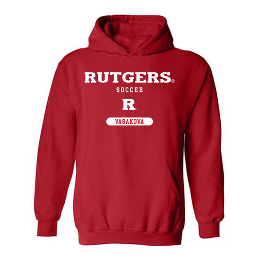 Rutgers - NCAA Women's Soccer : Adela Vasakova - Classic Shersey Hooded Sweatshirt-0
