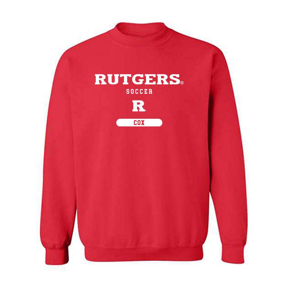 Rutgers - NCAA Women's Soccer : Abigail Cox - Classic Shersey Crewneck Sweatshirt-0
