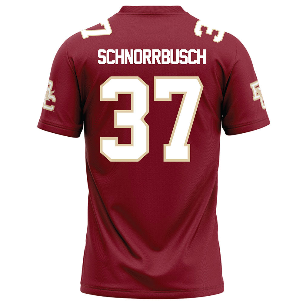 Boston College - NCAA Football : Zach Schnorrbusch - Maroon Football Jersey