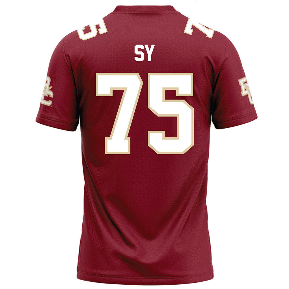 Boston College - NCAA Football : Pape Sy - Maroon Football Jersey-1
