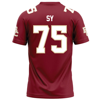 Boston College - NCAA Football : Pape Sy - Maroon Football Jersey-1