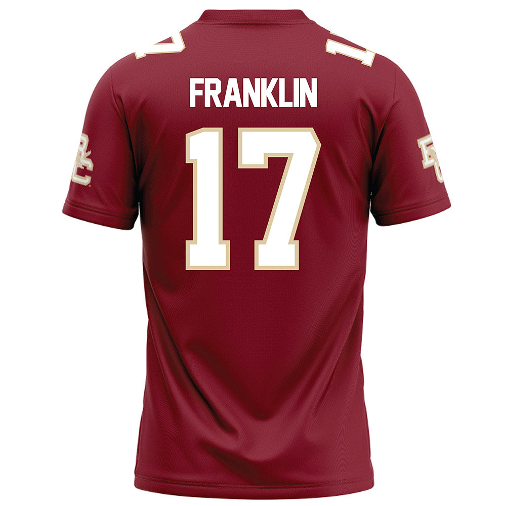 Boston College - NCAA Football : Jeremiah Franklin - Maroon Football Jersey