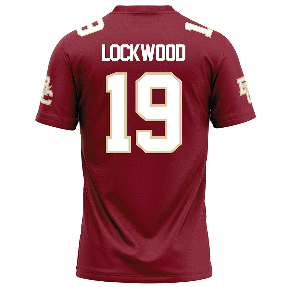 Boston College - NCAA Football : Ty Lockwood - Maroon Football Jersey-1