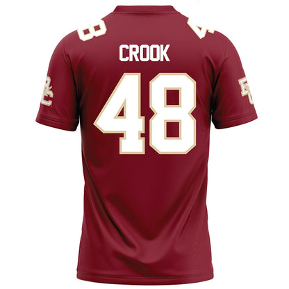 Boston College - NCAA Football : Cooper Crook - Maroon Football Jersey