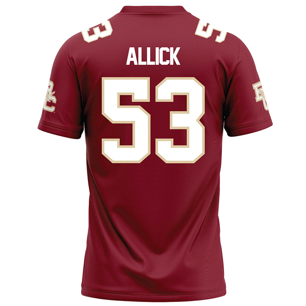 Boston College - NCAA Football : Dwayne Allick - Maroon Football Jersey-1