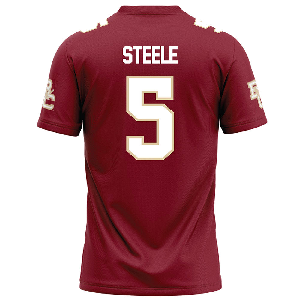 Boston College - NCAA Football : Bryce Steele - Maroon Football Jersey-1