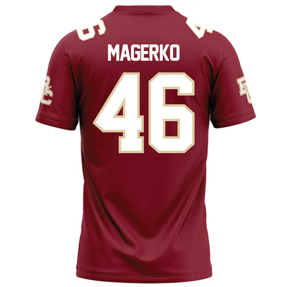 Boston College - NCAA Football : James Magerko - Maroon Football Jersey