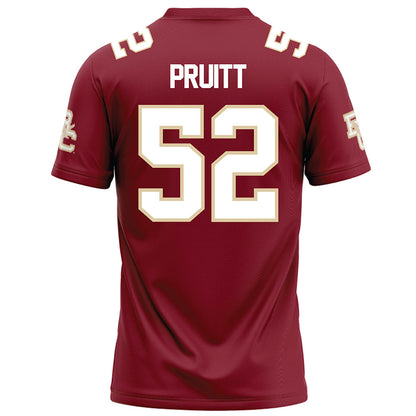 Boston College - NCAA Football : Judah Pruitt - Maroon Football Jersey