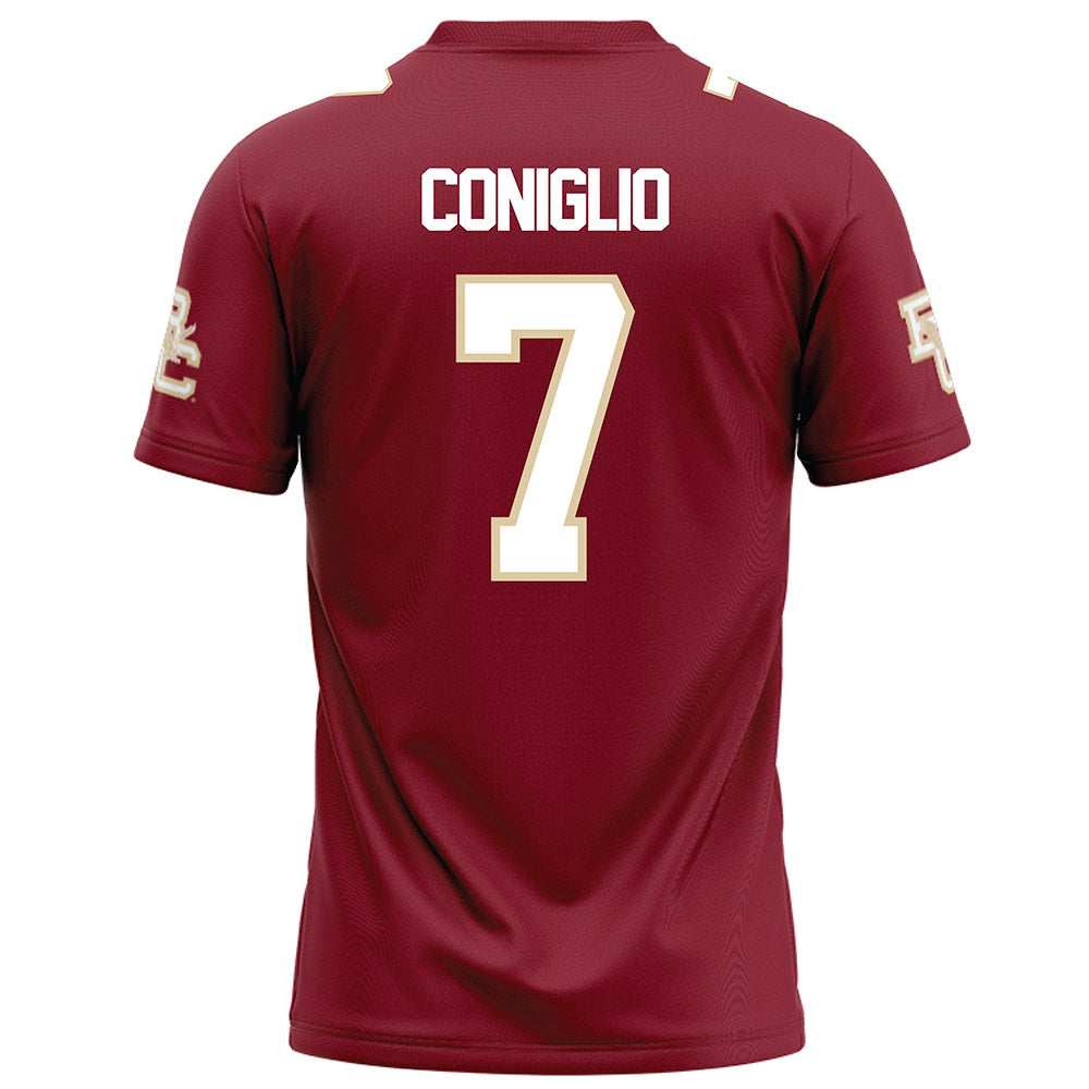 Boston College - NCAA Football : Jake Coniglio - Maroon Football Jersey-1