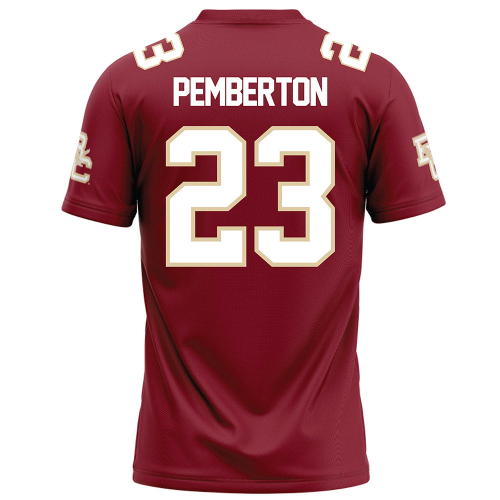 Boston College - NCAA Football : Vaughn Pemberton - Maroon Football Jersey-1