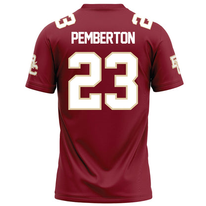 Boston College - NCAA Football : Vaughn Pemberton - Maroon Football Jersey-1