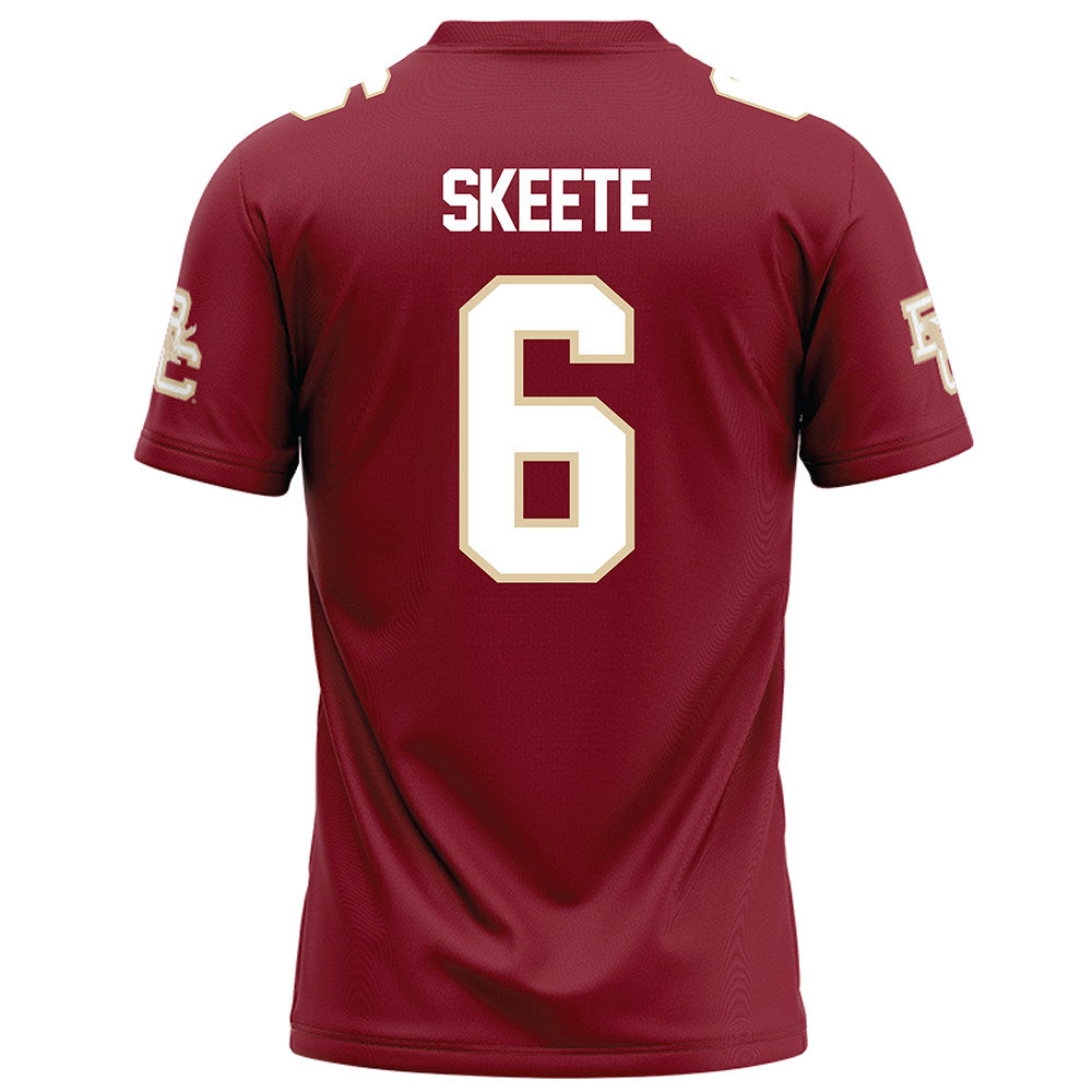 Boston College - NCAA Football : Jaedn Skeete - Maroon Football Jersey