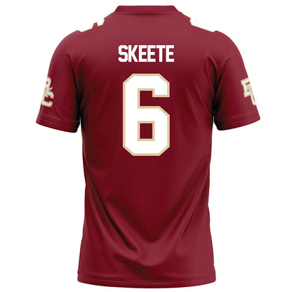 Boston College - NCAA Football : Jaedn Skeete - Maroon Football Jersey