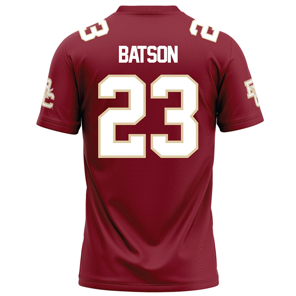 Boston College - NCAA Football : Cole Batson - Maroon Football Jersey