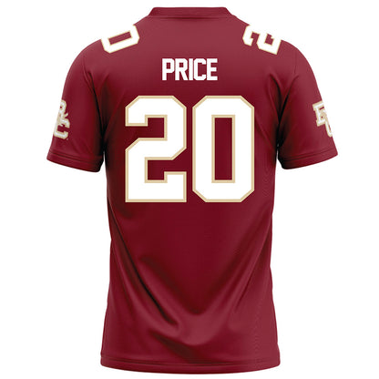 Boston College - NCAA Football : Kp Price - Maroon Football Jersey