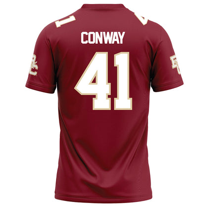 Boston College - NCAA Football : Liam Conway - Maroon Football Jersey