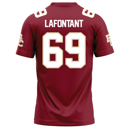 Boston College - NCAA Football : Jadon Lafontant - Maroon Football Jersey