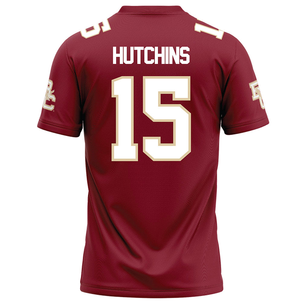 Boston College - NCAA Football : Quintayvious Hutchins - Maroon Football Jersey