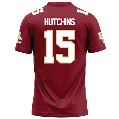 Boston College - NCAA Football : Quintayvious Hutchins - Maroon Football Jersey