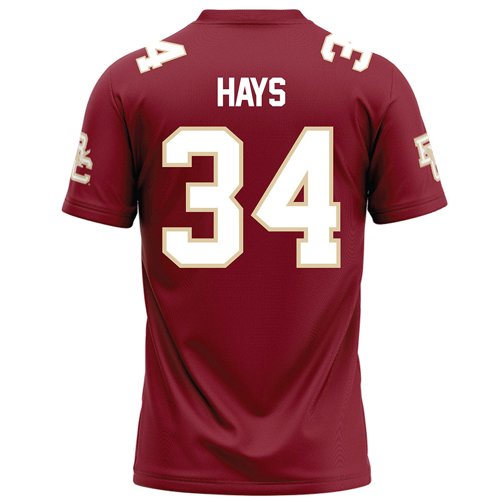 Boston College - NCAA Football : Tim Hays - Maroon Football Jersey