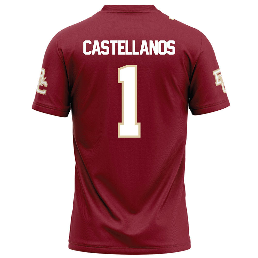 Boston College - NCAA Football : Thomas Castellanos - Maroon Football Jersey