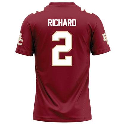 Boston College - NCAA Football : Turbo Richard - Maroon Football Jersey-1