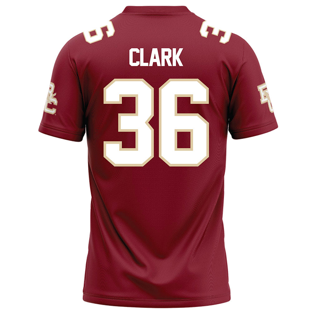 Boston College - NCAA Football : Hunter Clark - Maroon Football Jersey-1