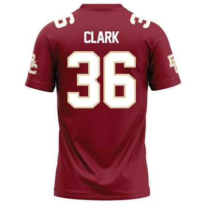Boston College - NCAA Football : Hunter Clark - Maroon Football Jersey-1