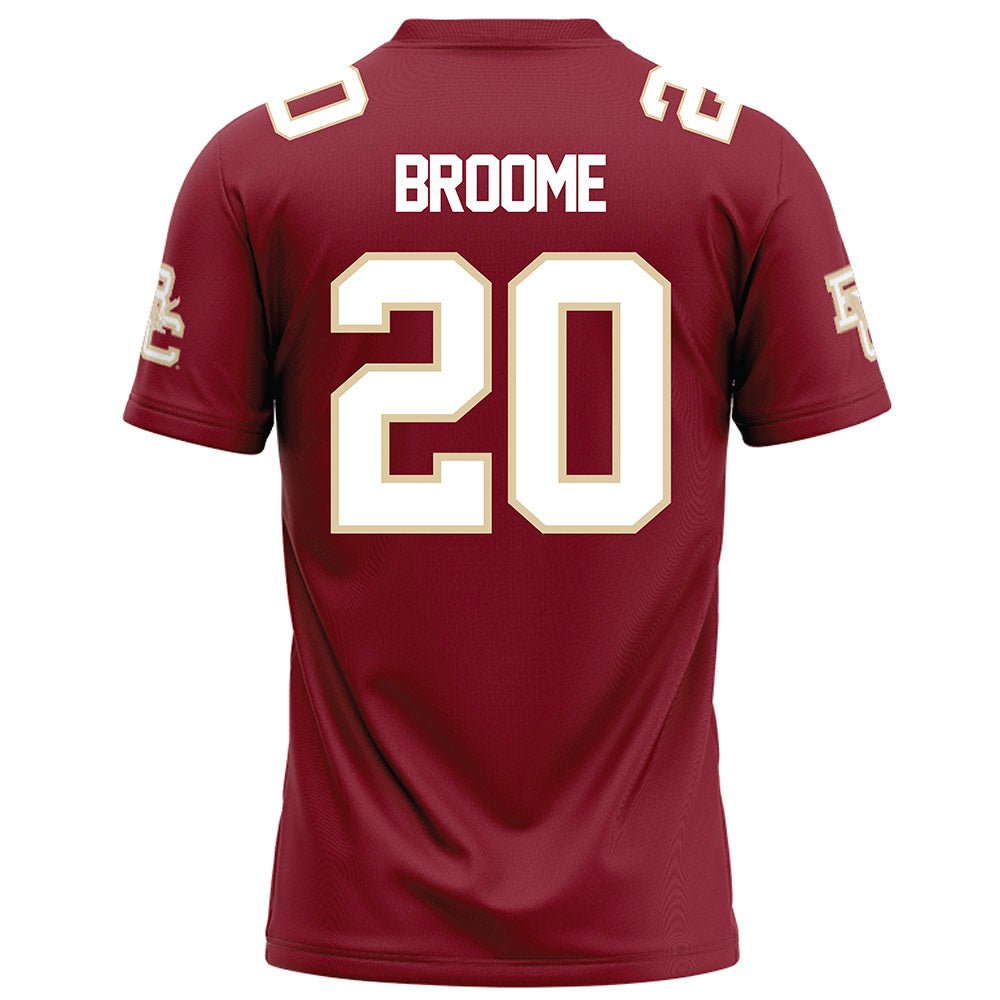 Boston College - NCAA Football : Alex Broome - Maroon Football Jersey