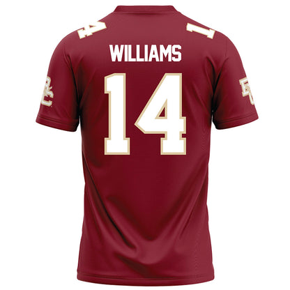 Boston College - NCAA Football : Jalon Williams - Maroon Football Jersey