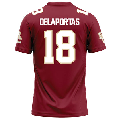 Boston College - NCAA Football : Peter Delaportas - Maroon Football Jersey