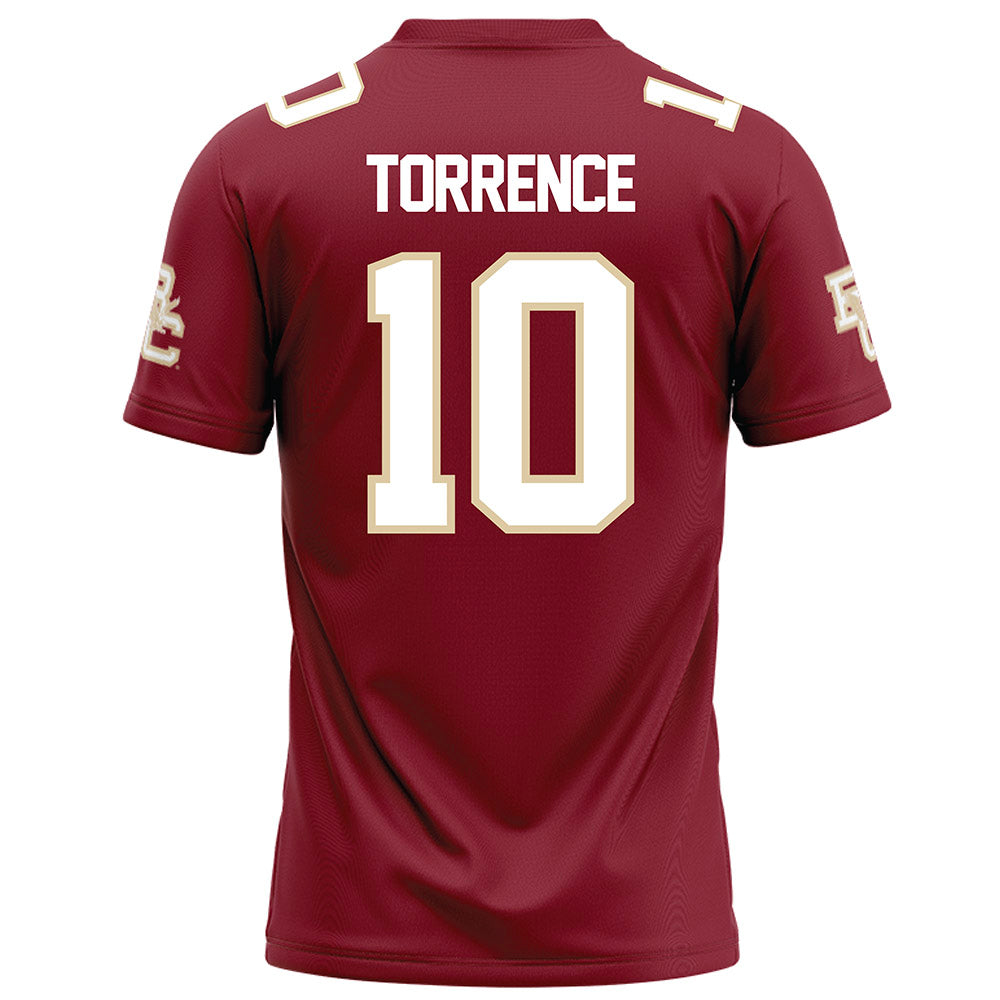 Boston College - NCAA Football : Syair Torrence - Maroon Football Jersey-1