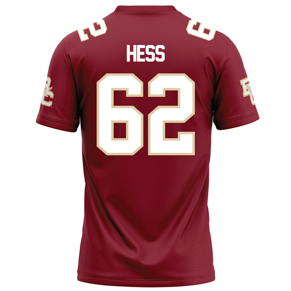 Boston College - NCAA Football : Otto Hess - Maroon Football Jersey