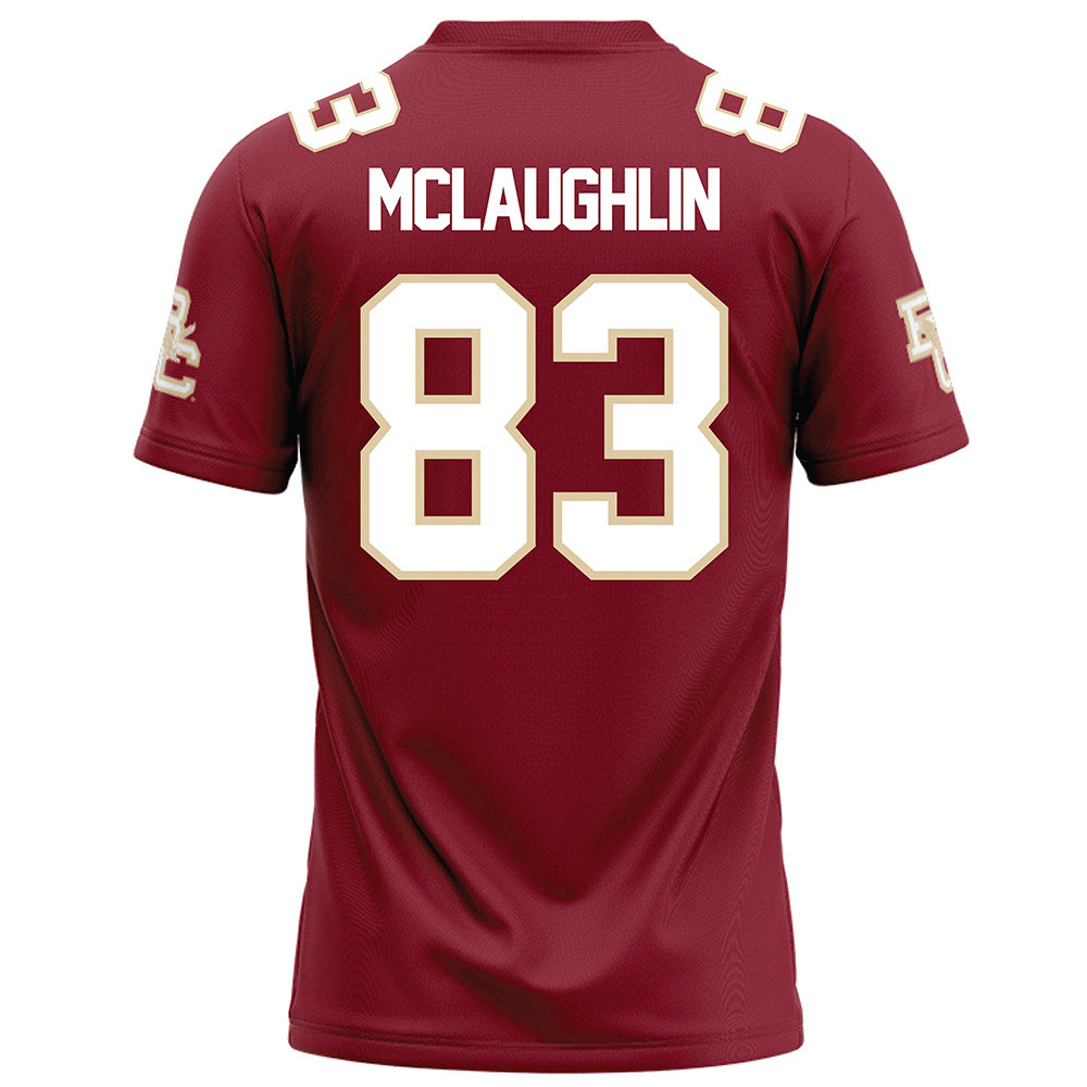 Boston College - NCAA Football : Luke McLaughlin - Maroon Football Jersey