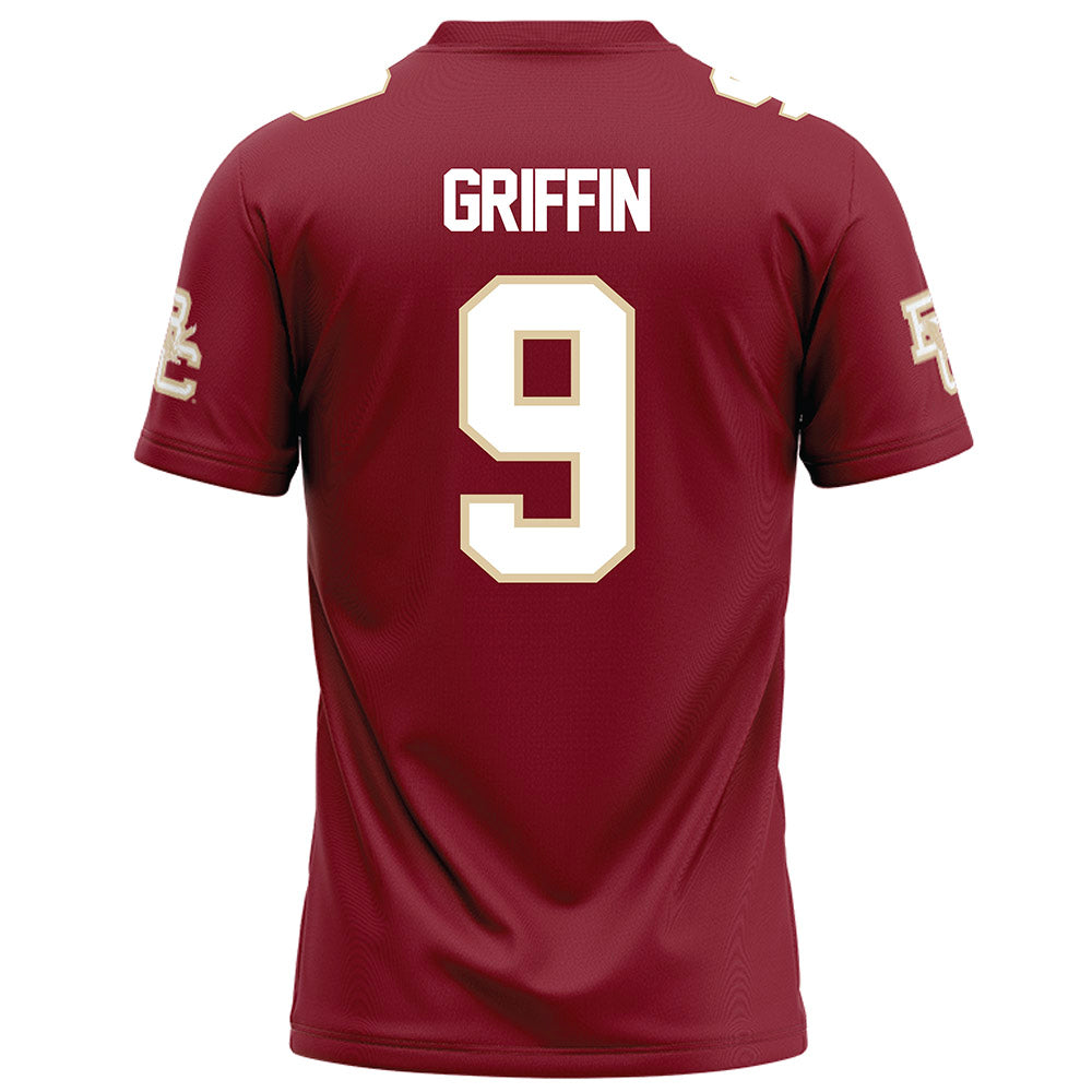 Boston College - NCAA Football : Josiah Griffin - Maroon Football Jersey