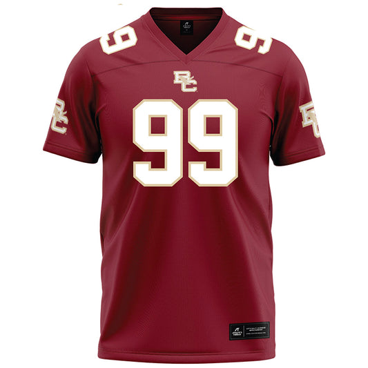 Boston College - NCAA Football : Luca Lombardo - Maroon Football Jersey-0